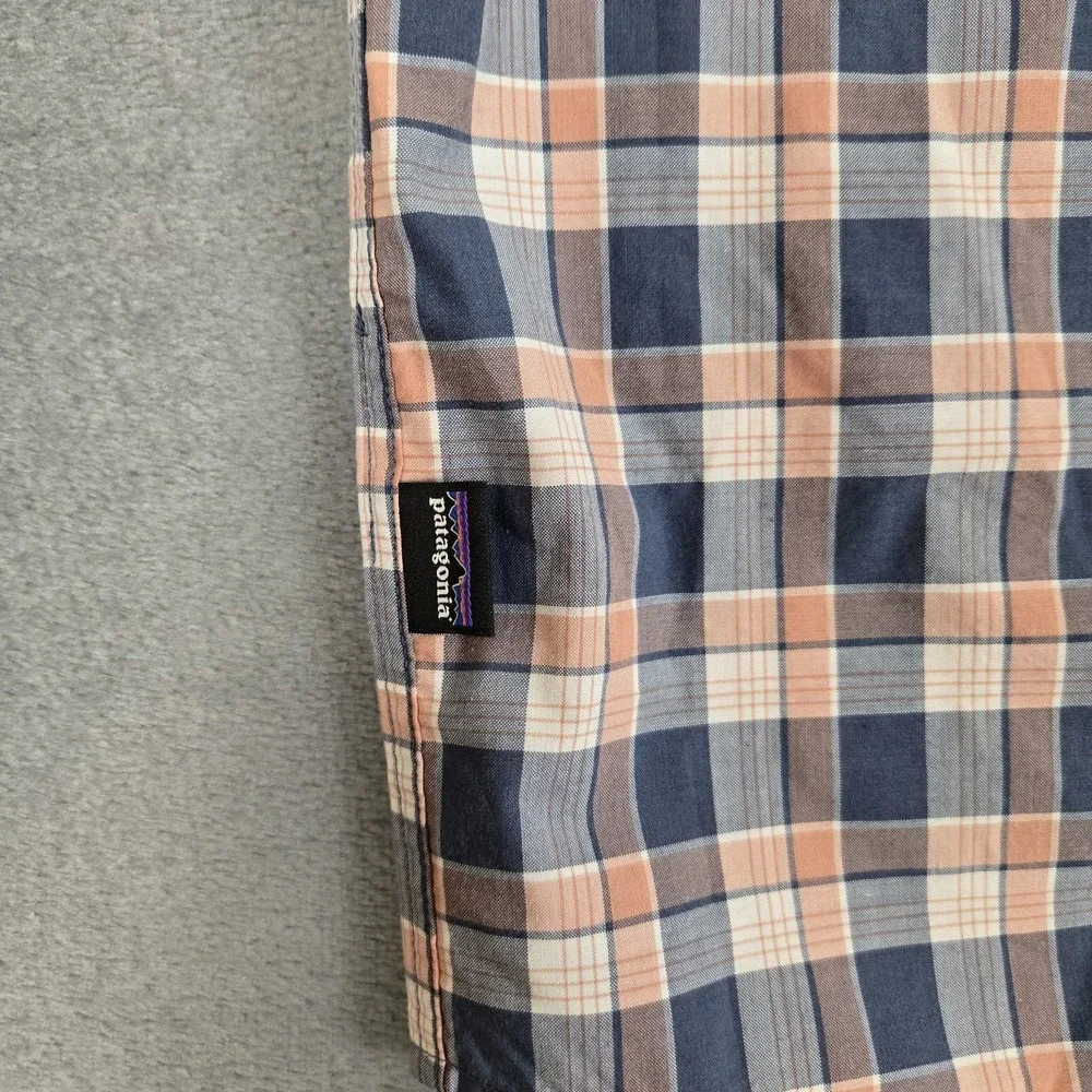 Patagonia Dogfish Head Shirt Mens XL Plaid Fezzman Organic Cotton Classic 53964